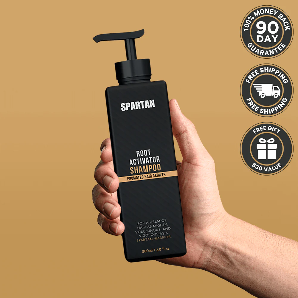 SPARTAN™ Root Activator Shampoo For Men Hair Loss - Increased Hair Growth with Just 4 Washes a Week*